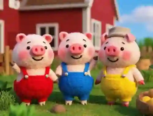 שפּיל Find The Differences: The 3 Little Pigs אָנליין