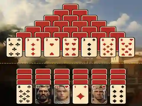 שפּיל Pyramid Solitaire Ancient Rome אָנליין