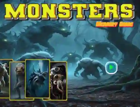 שפּיל Monsters Memory Game אָנליין