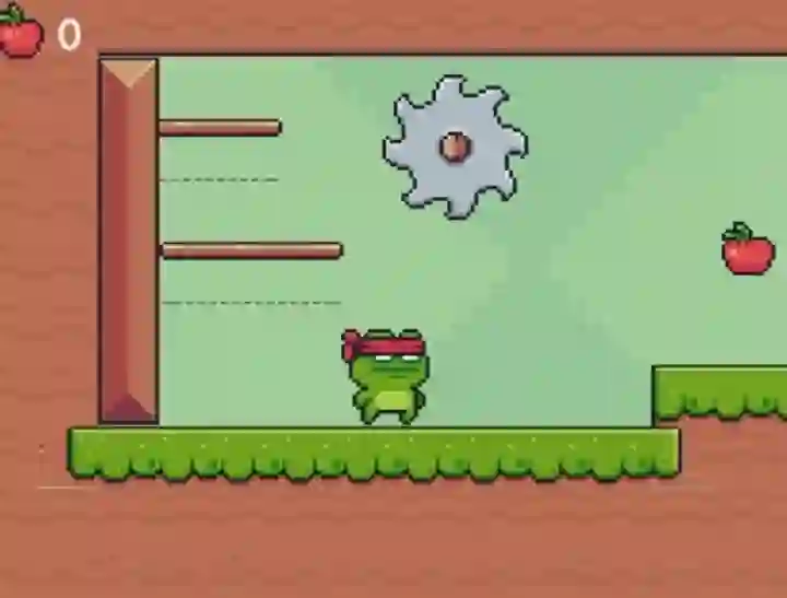שפּיל Green Ninja Collects Apples אָנליין