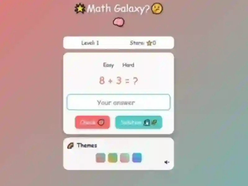 שפּיל Math Galaxy אָנליין