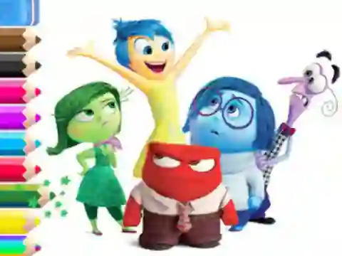 שפּיל Coloring Book: Inside Out אָנליין