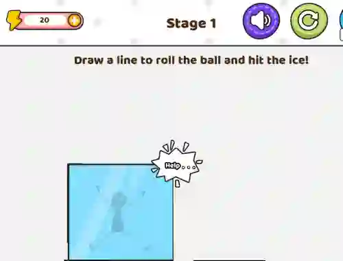 שפּיל Save The Stick Draw Line אָנליין