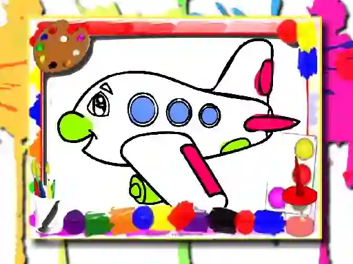 שפּיל Airplane Coloring Book אָנליין