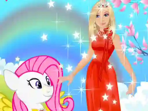 שפּיל Barbie and Pony Dressup אָנליין