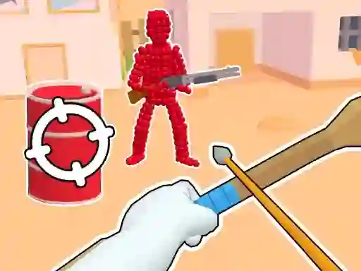 שפּיל Stickman Archer: Shooting Arrows at Reds אָנליין