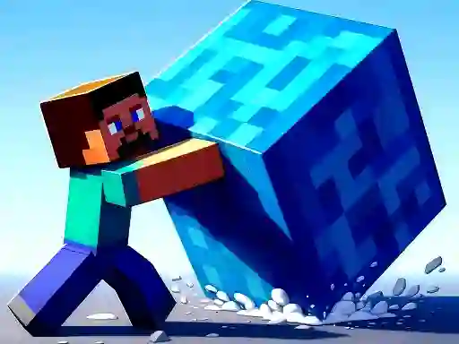 שפּיל MineBlocks 3D Maze אָנליין