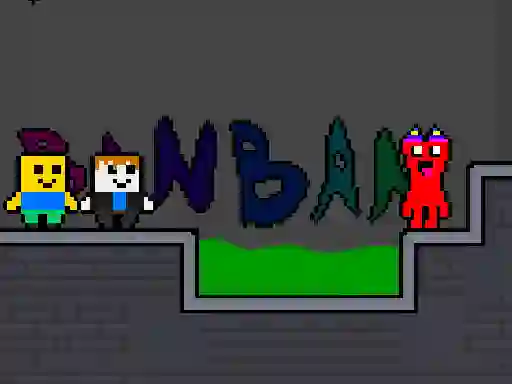 שפּיל NoobLox vs Garten 2 Player אָנליין