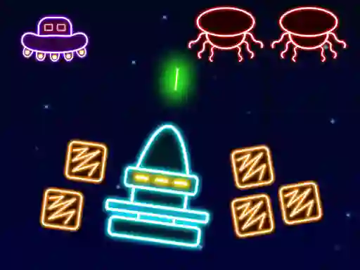 שפּיל Neon Invaders אָנליין