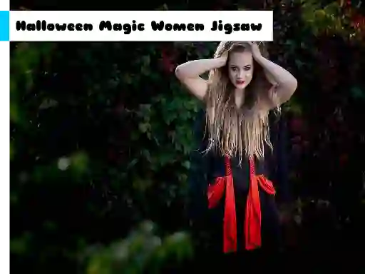 שפּיל Halloween Magic Women Jigsaw אָנליין