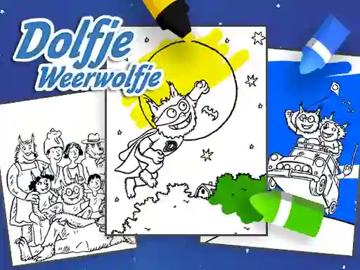 שפּיל Coloring Alfie The Werewolf אָנליין