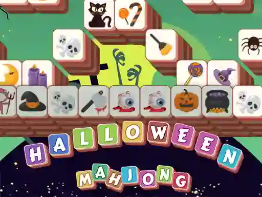 שפּיל Halloween Mahjong Tiles אָנליין