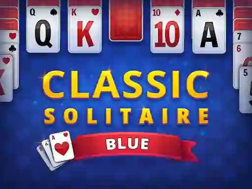 שפּיל Classic Solitaire Blue אָנליין