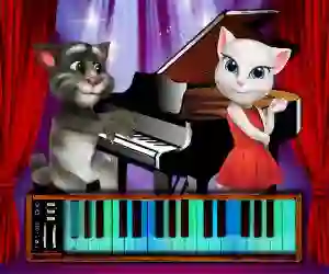 שפּיל Talking Tom Piano Time אָנליין