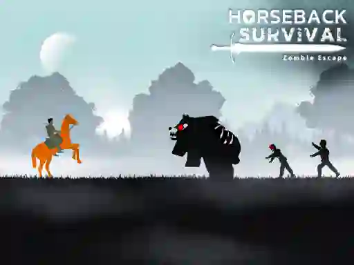 שפּיל Horseback Survival Zombies Escape אָנליין