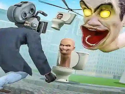 שפּיל Skibidi Toilet TopDown Survival אָנליין