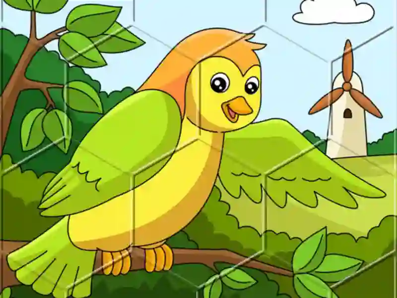 שפּיל Birds Hex Jigsaw אָנליין