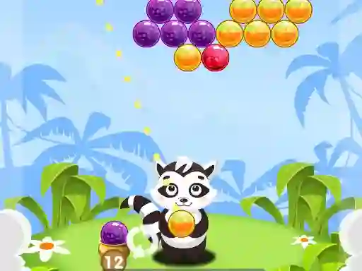שפּיל Bubble Shooter Raccoon אָנליין
