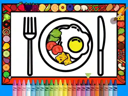 שפּיל Color and Decorate Dinner Plate אָנליין