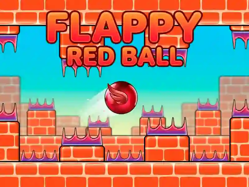 שפּיל Flappy red ball אָנליין