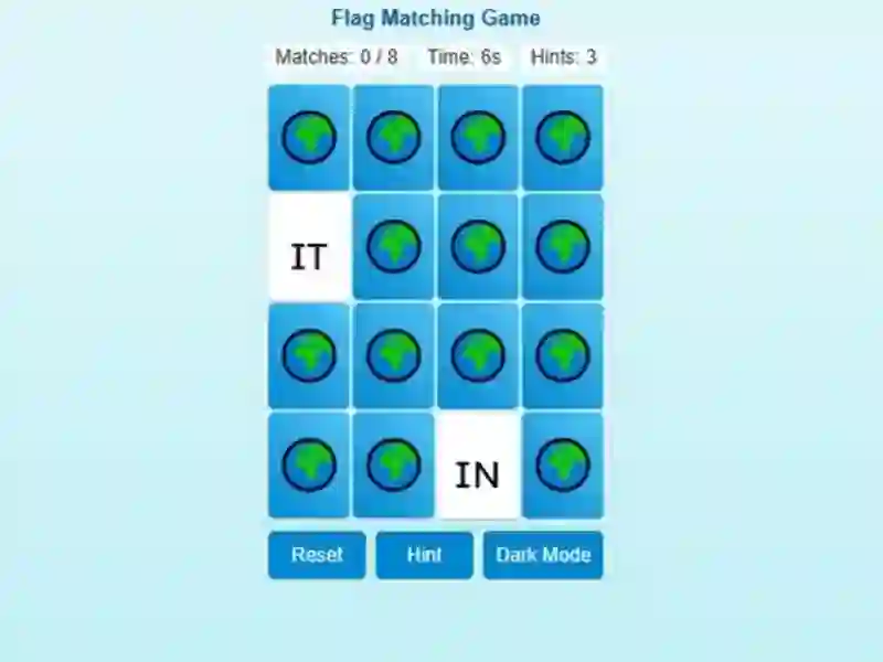שפּיל Memory Match Flag Edition אָנליין
