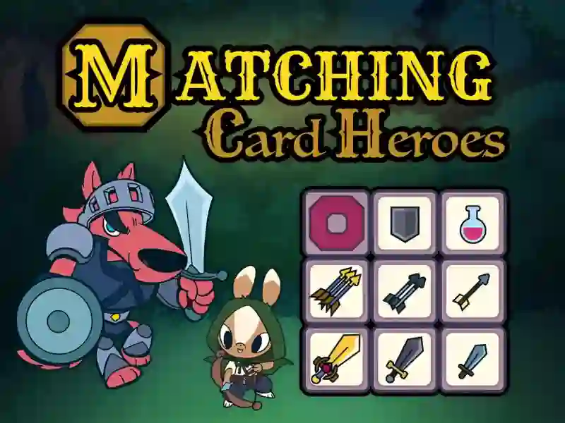 שפּיל Matching Card Heroes אָנליין
