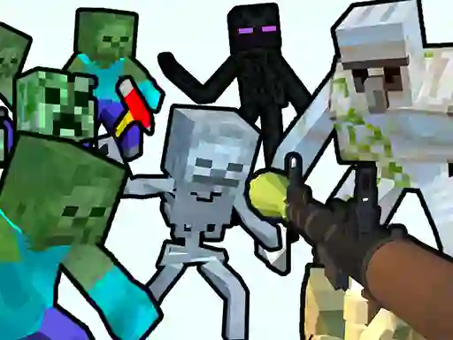 שפּיל Minecraft Shooter Save Your World אָנליין