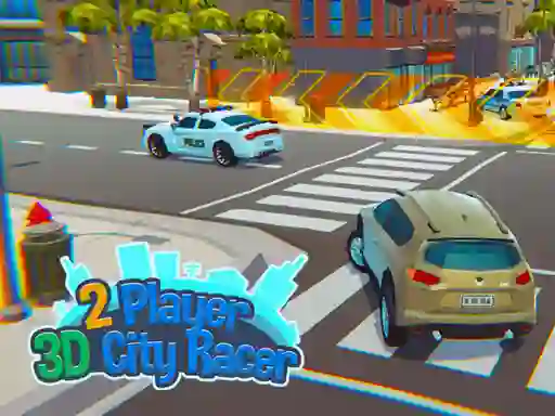 שפּיל 2 Player 3D City Racer אָנליין