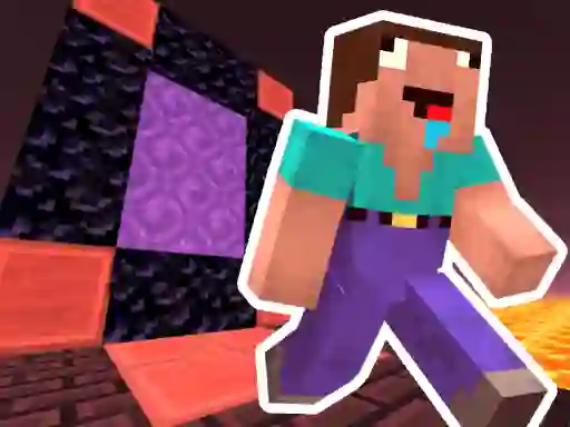 שפּיל Noob Steve Nether אָנליין