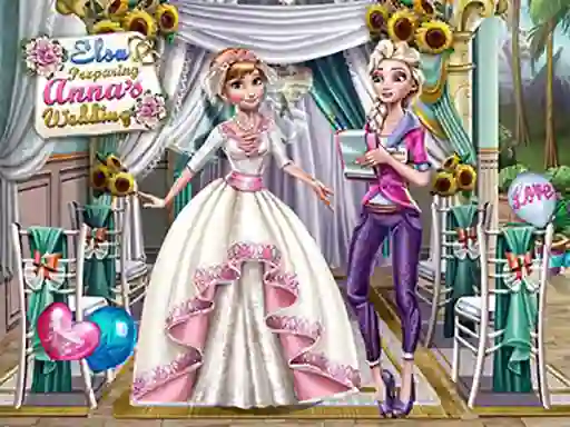 שפּיל Elsa Preparing Anna's Wedding אָנליין