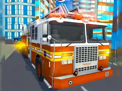 שפּיל Fire City Truck Rescue Driving Simulator אָנליין
