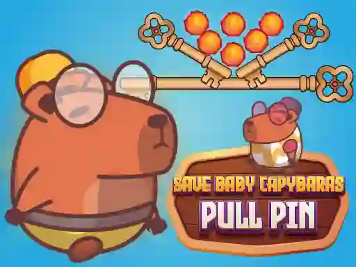 שפּיל Save Baby Capybaras Pull Pin אָנליין