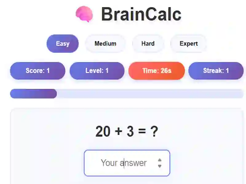 שפּיל BrainCalc אָנליין