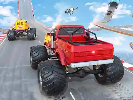 שפּיל Mega Ramp Monster Truck Race אָנליין