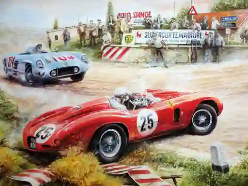 שפּיל Painting Vintage Cars Jigsaw Puzzle אָנליין
