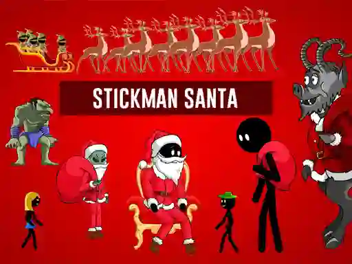 שפּיל Stickman Santa אָנליין