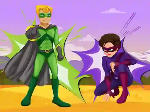 שפּיל Superheroes Jigsaw אָנליין