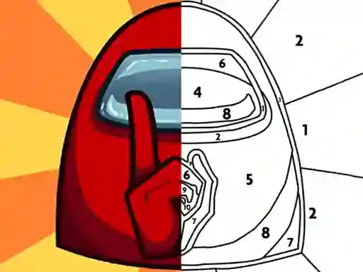 שפּיל Among Them Coloring Book אָנליין