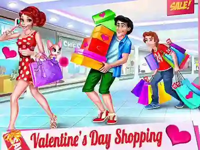 שפּיל Valentine's Day Shopping אָנליין