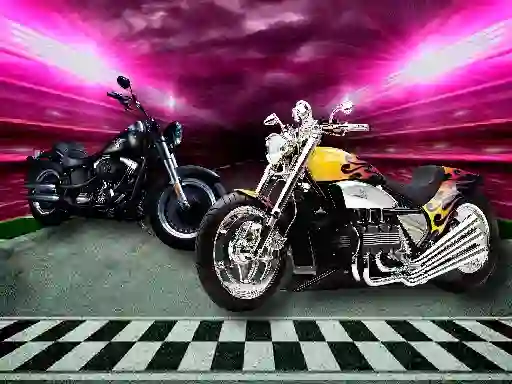 שפּיל Motorbike Puzzle Challenge אָנליין