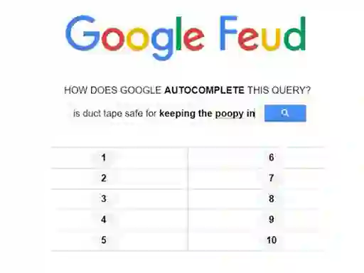 שפּיל Google Feud אָנליין