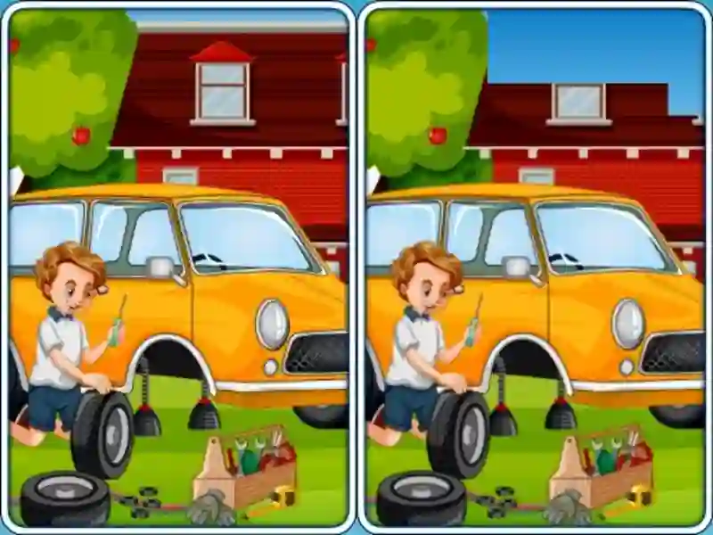 שפּיל Car Garage Differences אָנליין