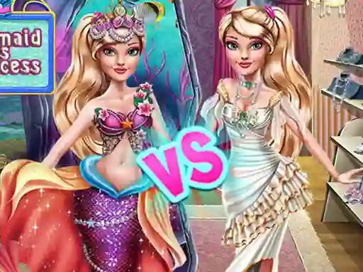 שפּיל Ellie Mermaid vs Princess אָנליין