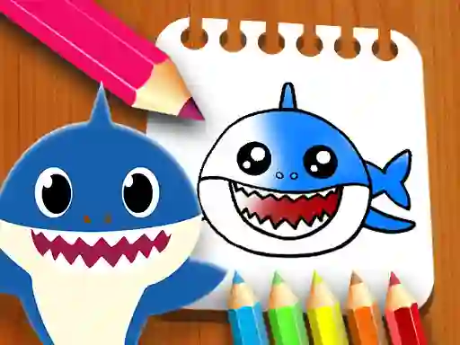 שפּיל Baby Shark Coloring Book אָנליין