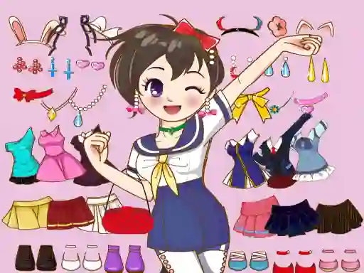 שפּיל Anime Dress Up Mania אָנליין