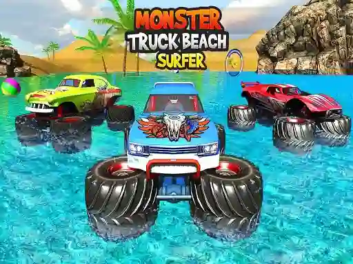 שפּיל Monster Truck Beach Surfing אָנליין