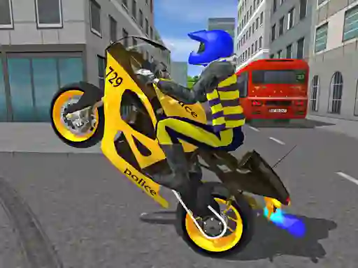 שפּיל Police Motorbike Race Simulator אָנליין