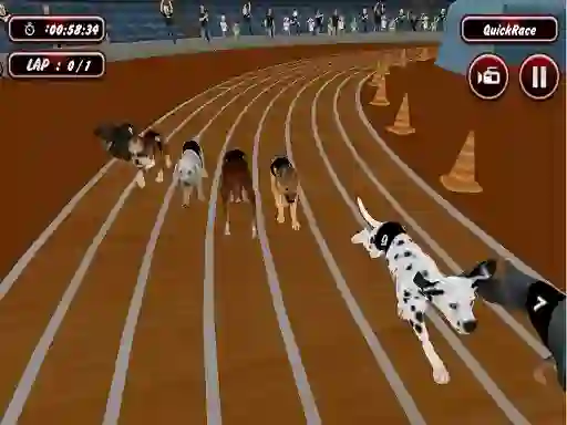 שפּיל Crazyl Dog Racing Fever אָנליין