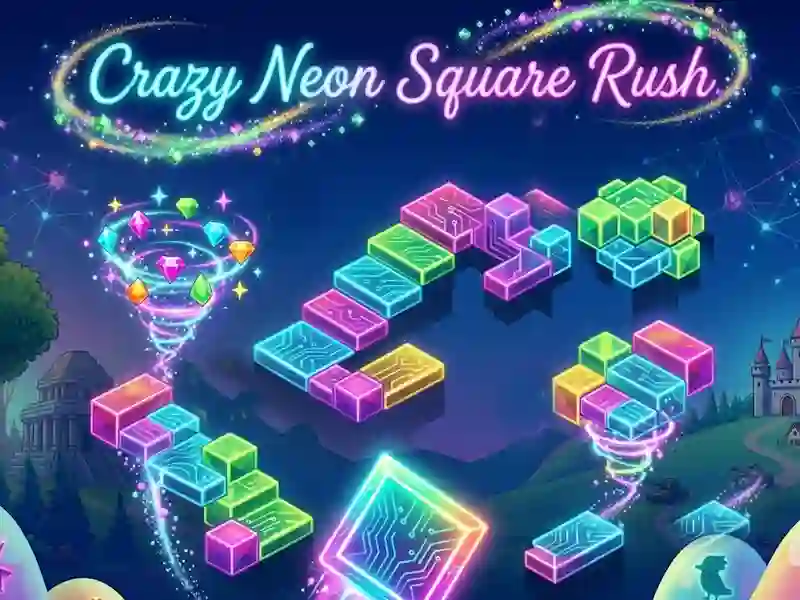 שפּיל Crazy Neon Square Rush אָנליין