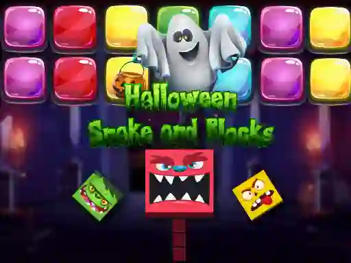 שפּיל Halloween Snake and Blocks אָנליין